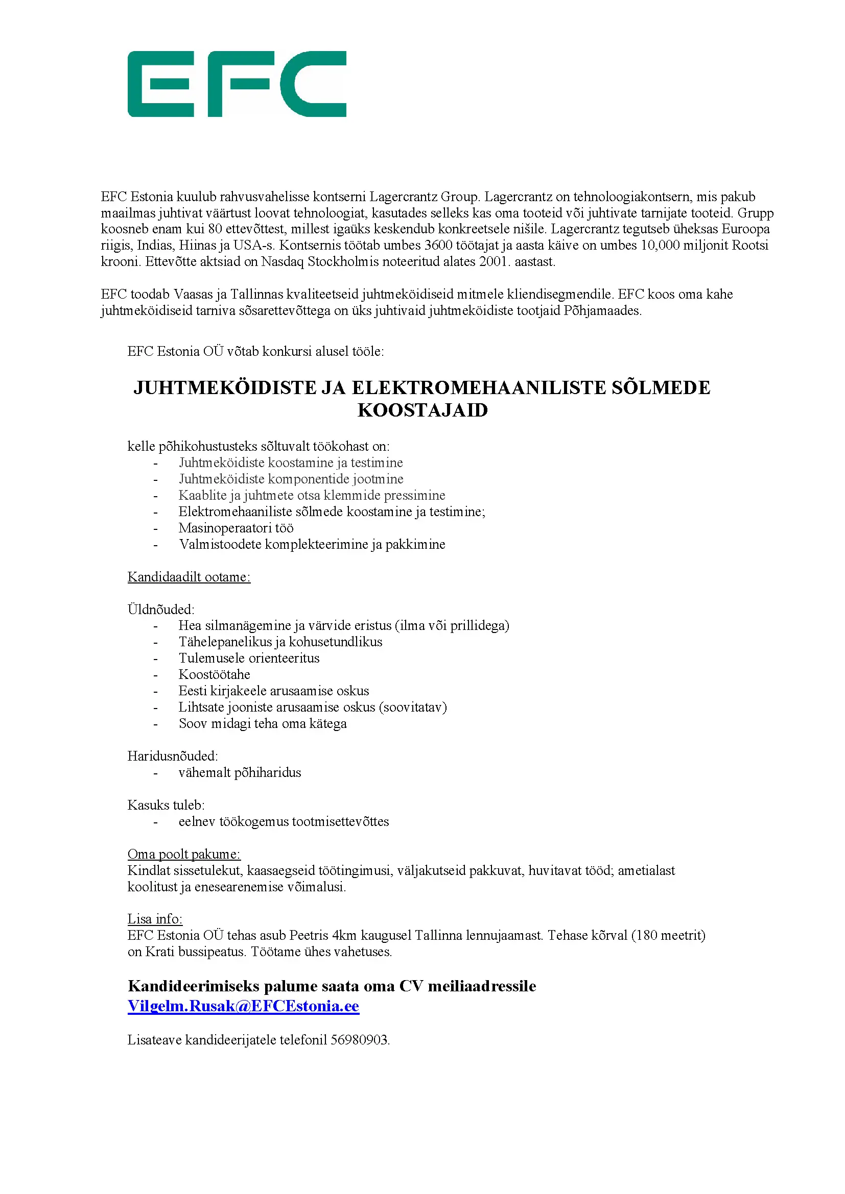 vacancy